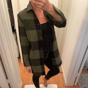 BB Dakota wool flannel shacket size XS